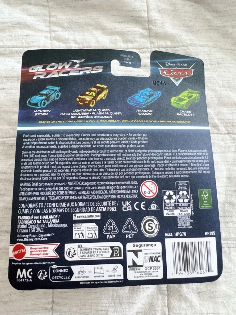 Mattel Glow Racers Ryan 